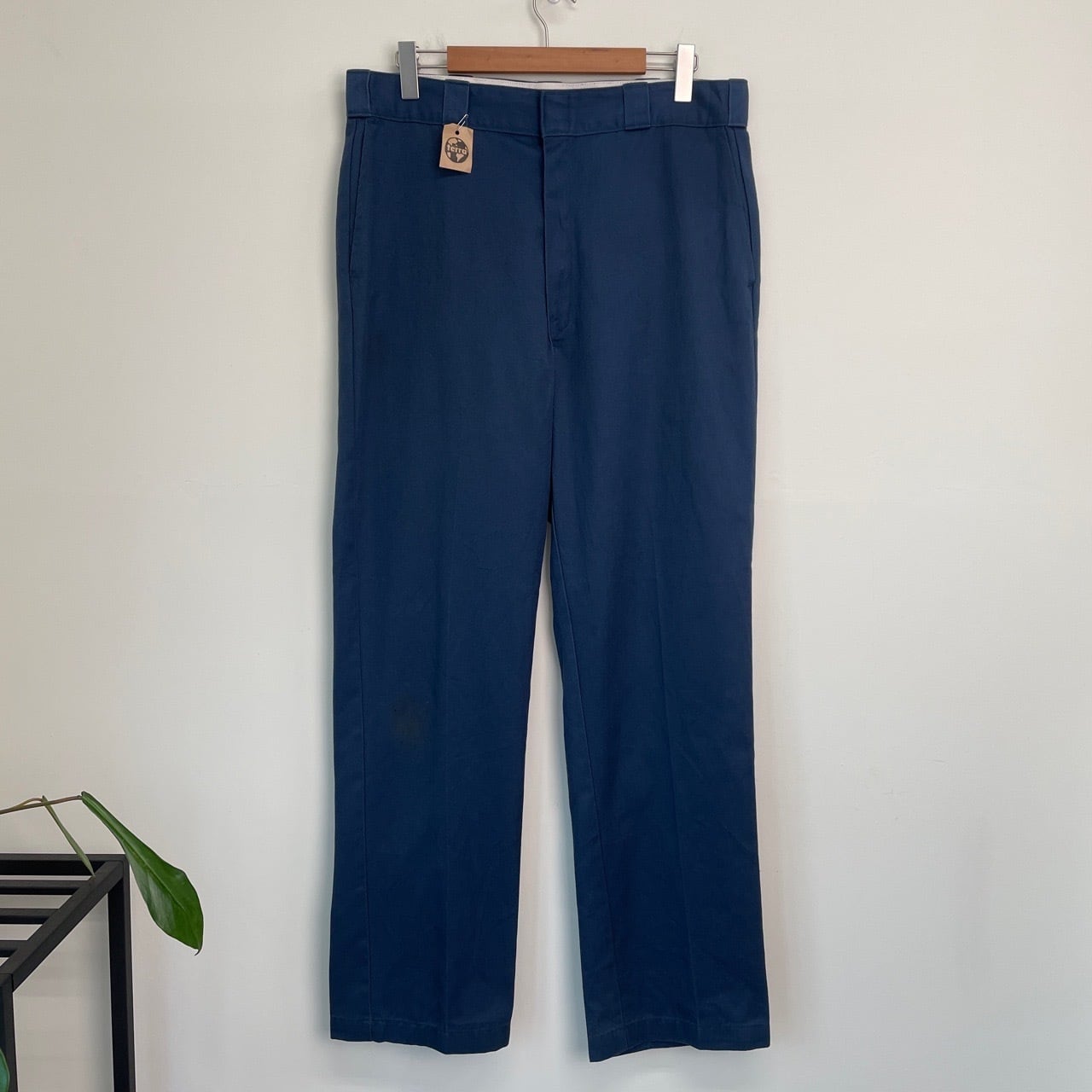90s USA製 Dickies 874 ワークパンツ 青 ブルー ヴィンテージ 古着 90