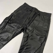 SPOON MOTORCYCLE EQUIPMENT スプーン レザー パンツ 32/本革/牛革/カウレザー/ブラック/バイク/バイカー