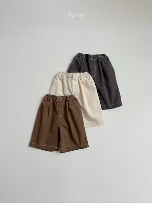 【予約】digreen Stitch bermuda