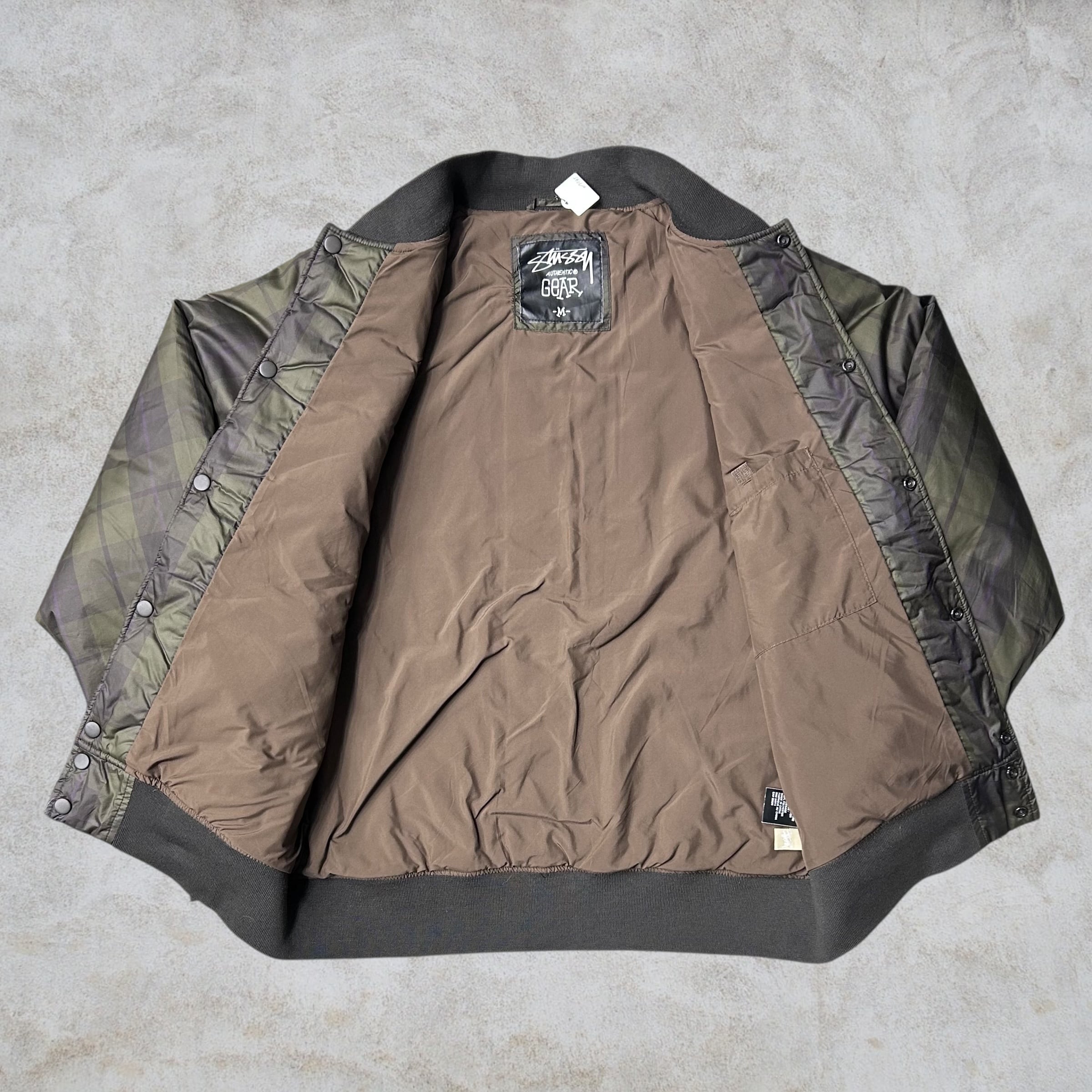 00s OLD STUSSY MA-1 ガーメントダイ ボンバージャケット 00's old stussy Design Bomber Jacket【下北沢店】 | curb