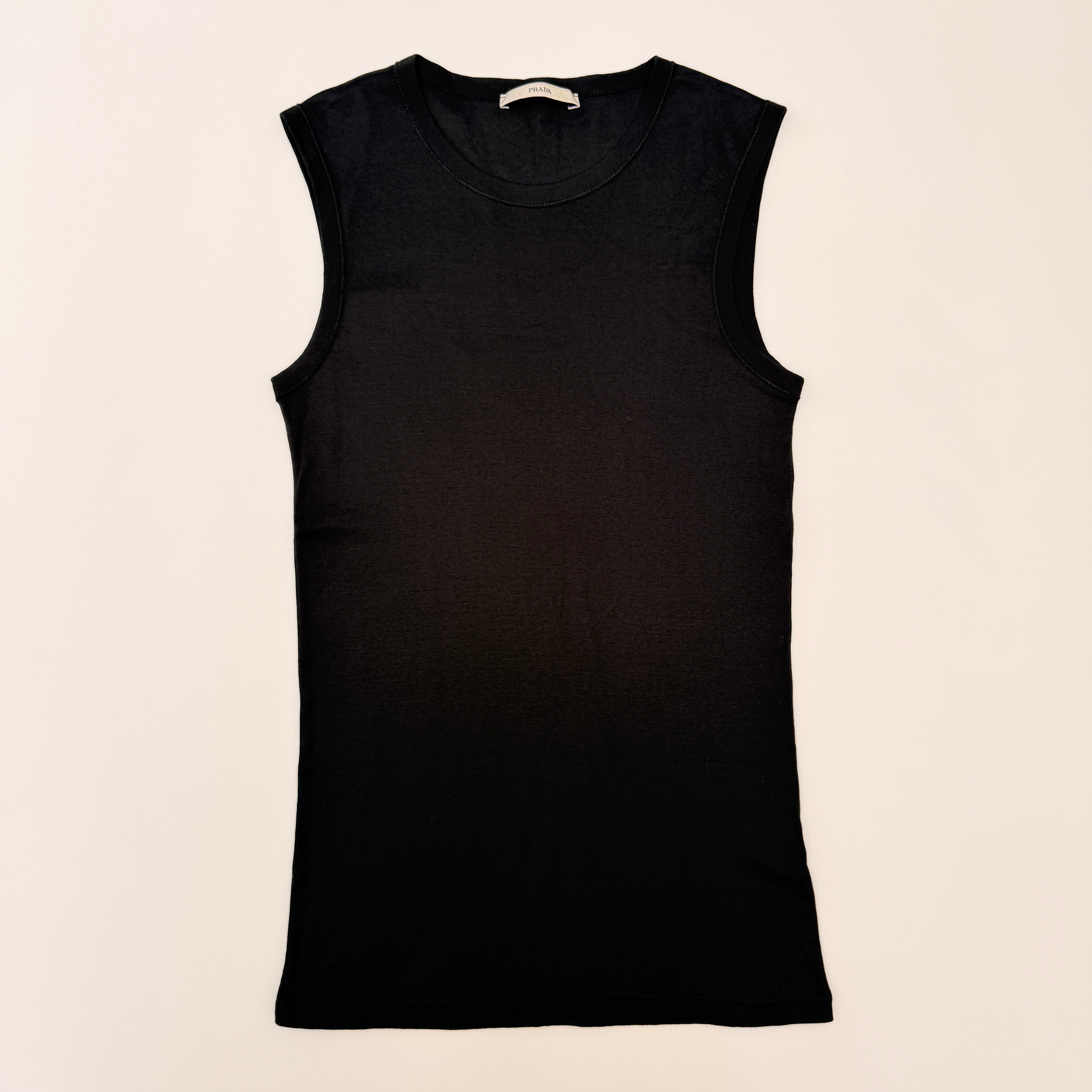 PRADA Cotton Sleeveless top Black 2 | ASSET VINTAGE アセット PRADA Cotton Sleeveless top Black 2 | ASSET VINTAGE アセット