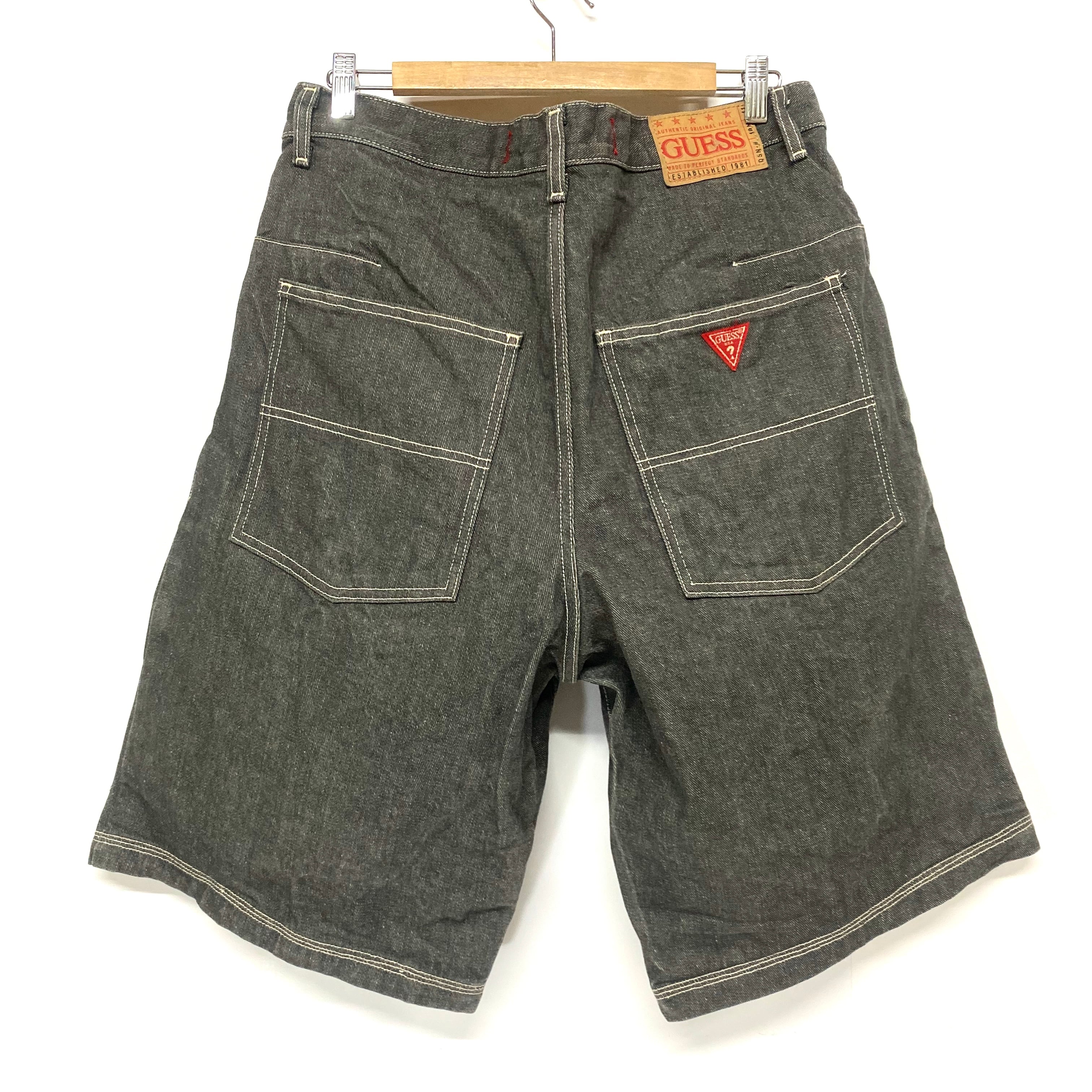 『Y2K』Guess USA ブラックデニムショーツ ゲス 90s Y2K』Guess USA ブラックデニムショーツ ゲス 90s 2026年最新古着