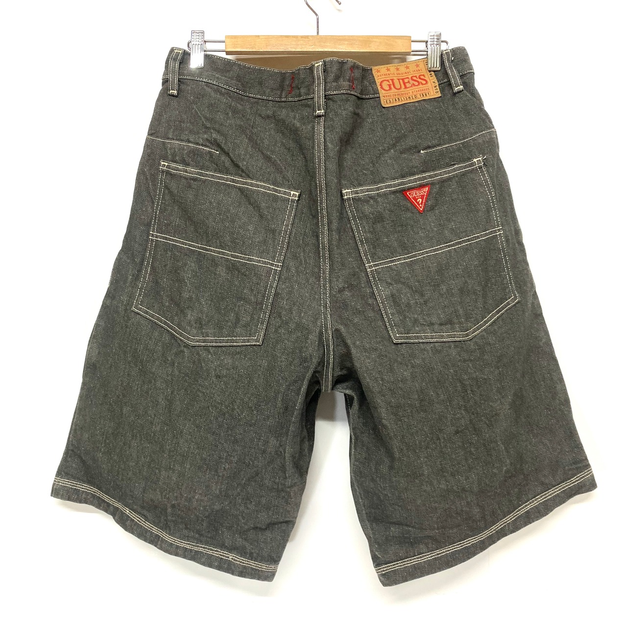 GUESS JEANS ゲスジーンズ 変形 デニムショーツ ハーフパンツ メンズ 