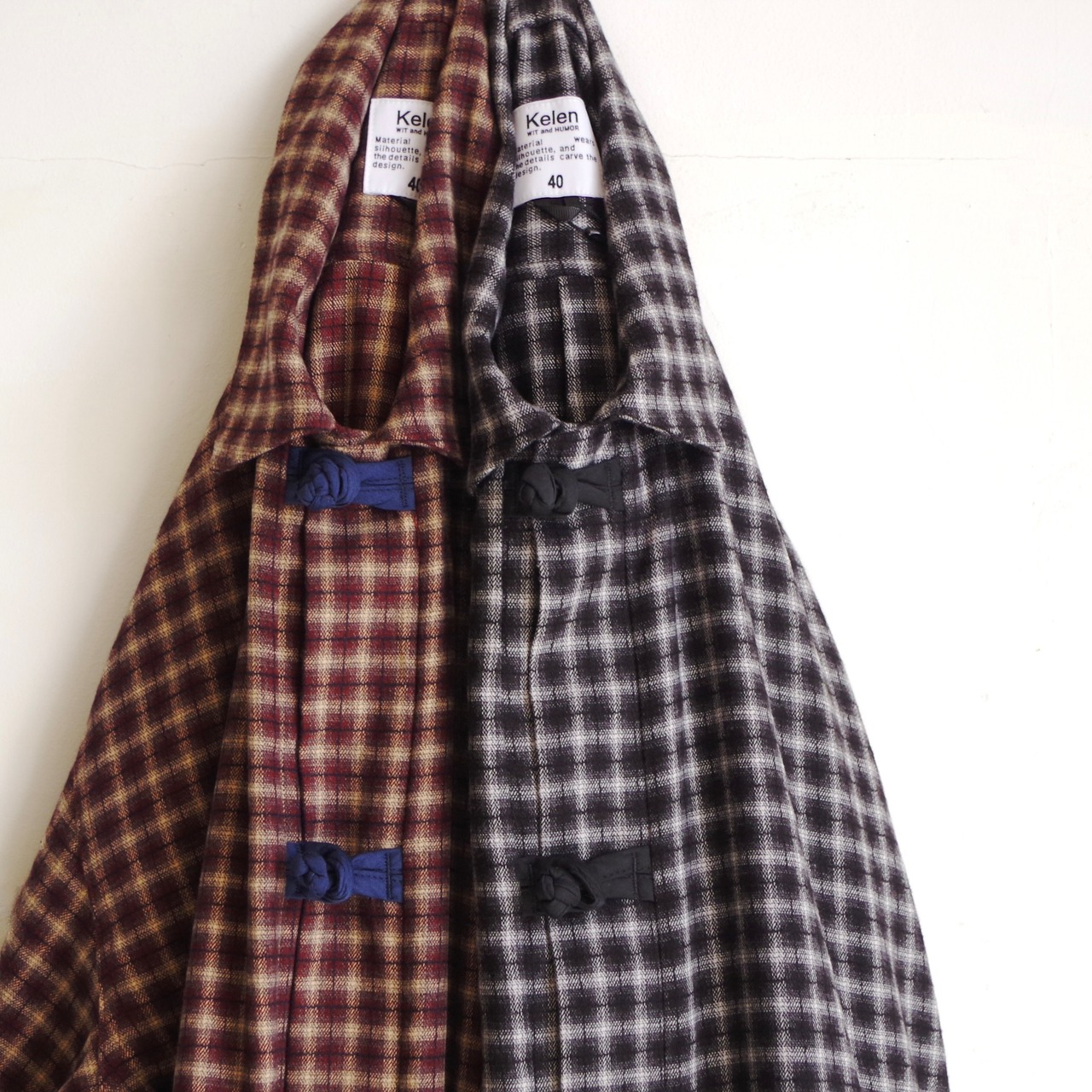 kelen   CHINA BUTTON CHECK SHIRT "BRETON"