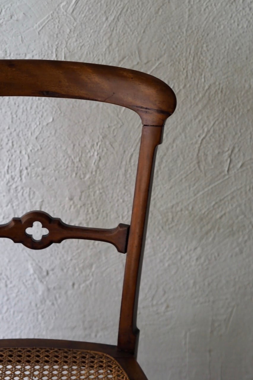 イギリス アンティークラタンチェア-antique rattan chair