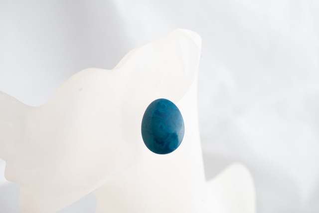イヤリング SV925 La Tagua × pièce Egg BLUE
