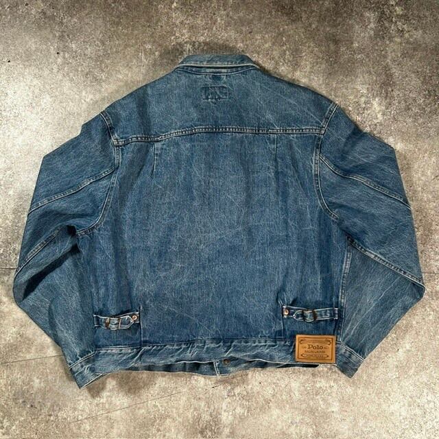 80's 90's Polo RALPH LAUREN デニムジャケット USA 白タグ 1029TA