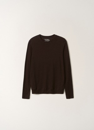 [NOTHING WRITTEN] Aima wool t-shirt (Dark brown) 正規品 韓国ブランド 韓国通販 韓国代行 韓国ファッション ナッシングリトゥン 日本 店舗