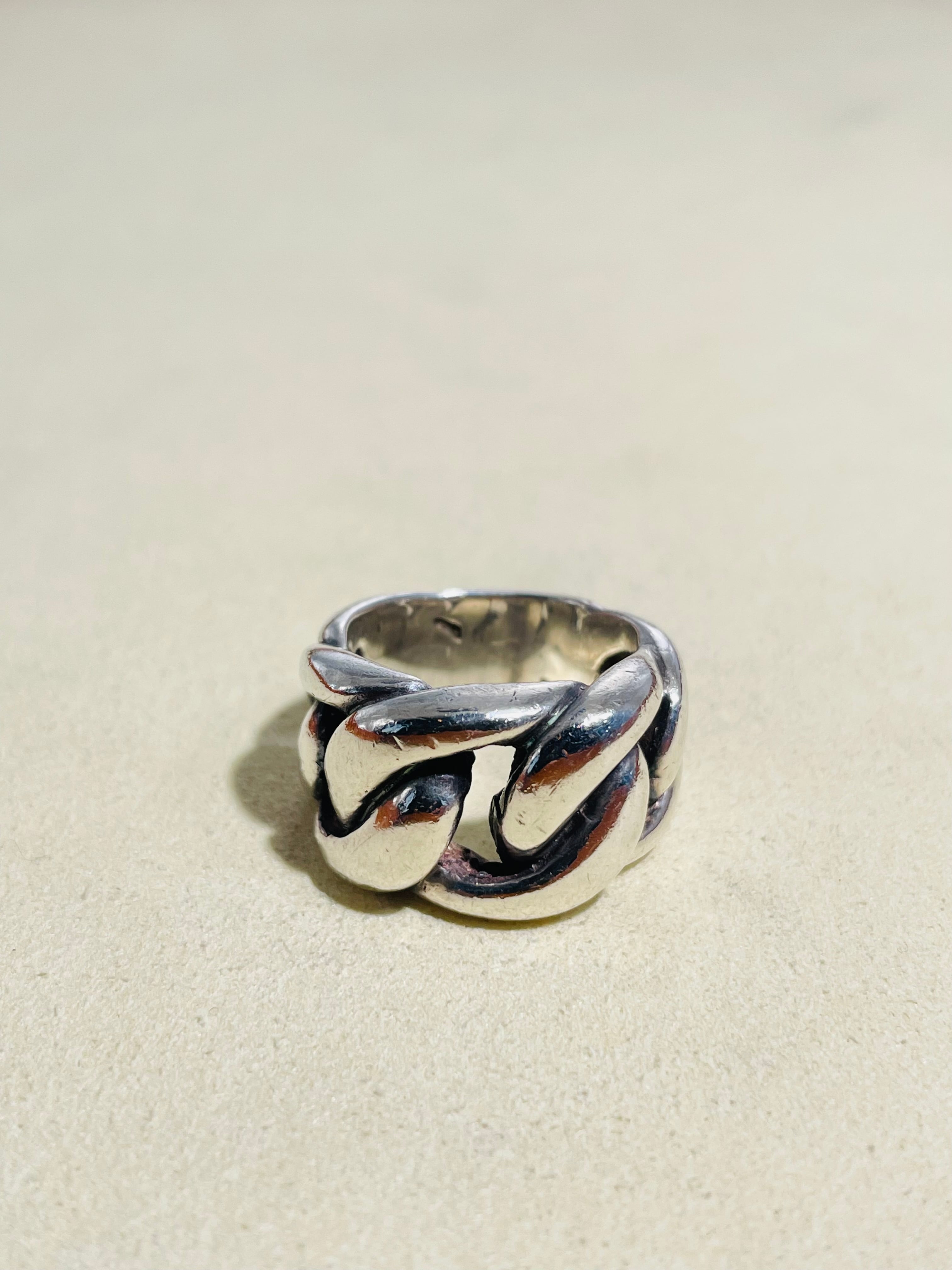 Gourmette Design Ring #10.5 -France-