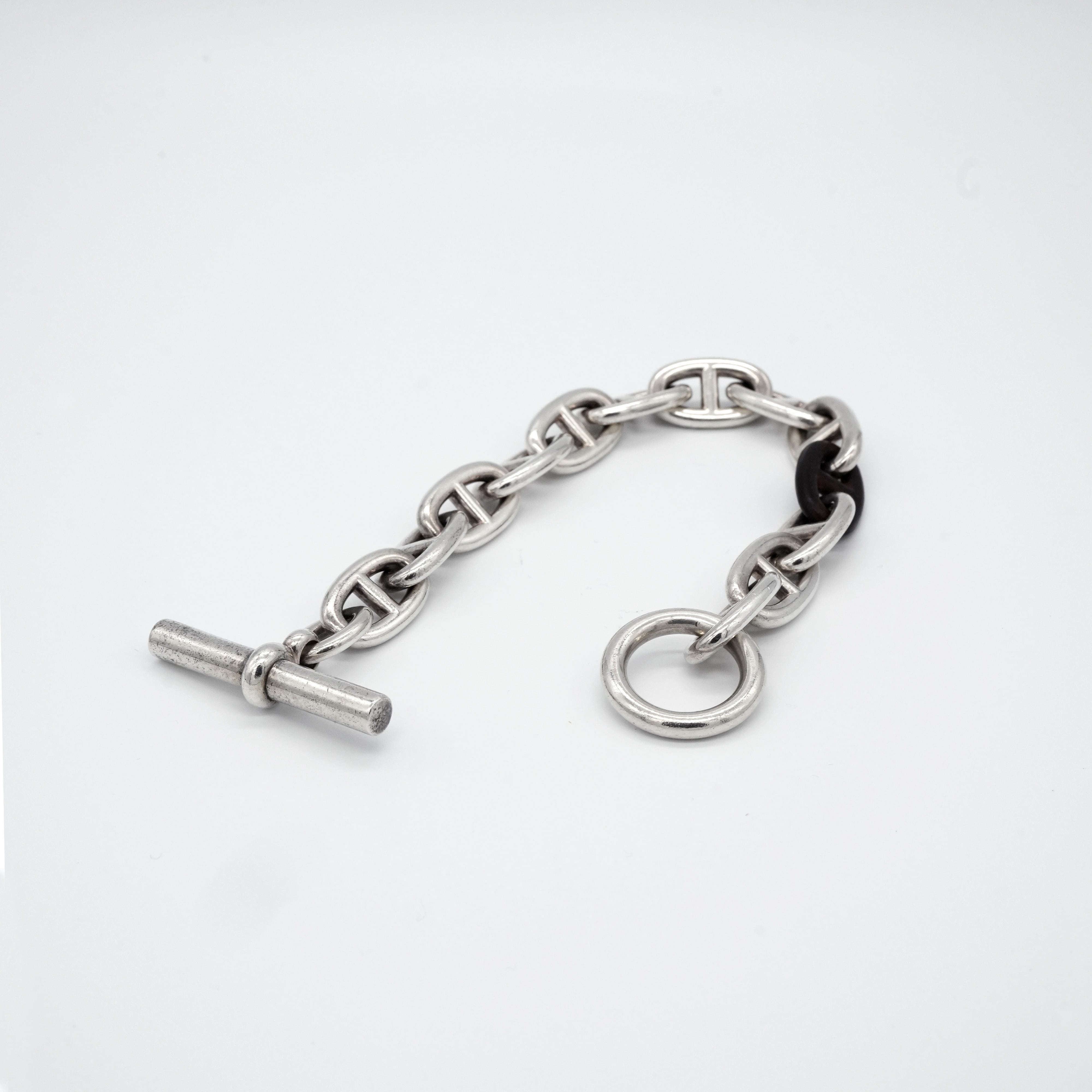 Hermès - Chaîne d'Ancre Bracelet Leather Mix TGM | HAUTCOTT