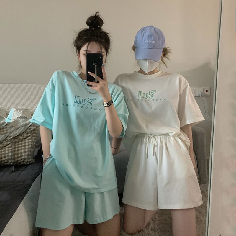 サマールーズカジュアルプリントスタイルTシャツ トップス 夏物 misskkl59666839543