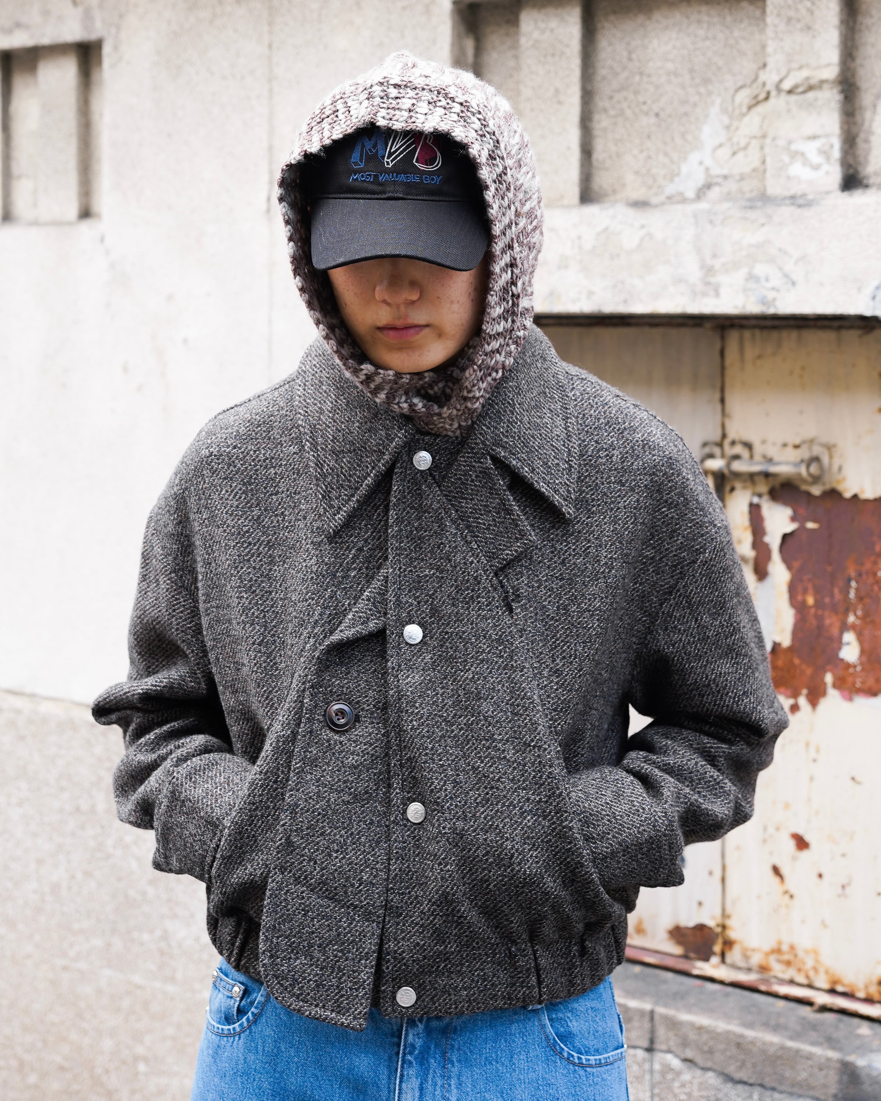 NULLUS AW25 DECONSTRUCTED SLIT & PEEL POCKET JACKE | hypeofficial