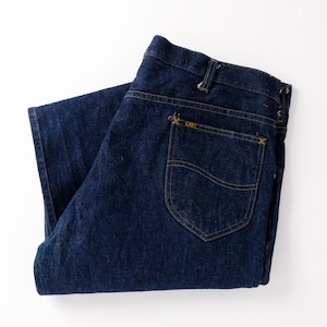 【濃紺】70s Lee special vintage denim RIDERS made in USA one wash condition 42TALON ZIP 実寸W36 70年代 リー オリジナル パーフェクトコンディション ヴィンテージ デニム ワンウォッシュ程度 アメカジ ivy
