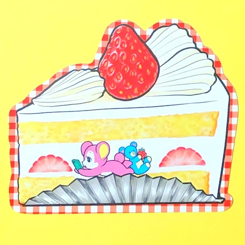 単品☆ショートケーキのポストカード