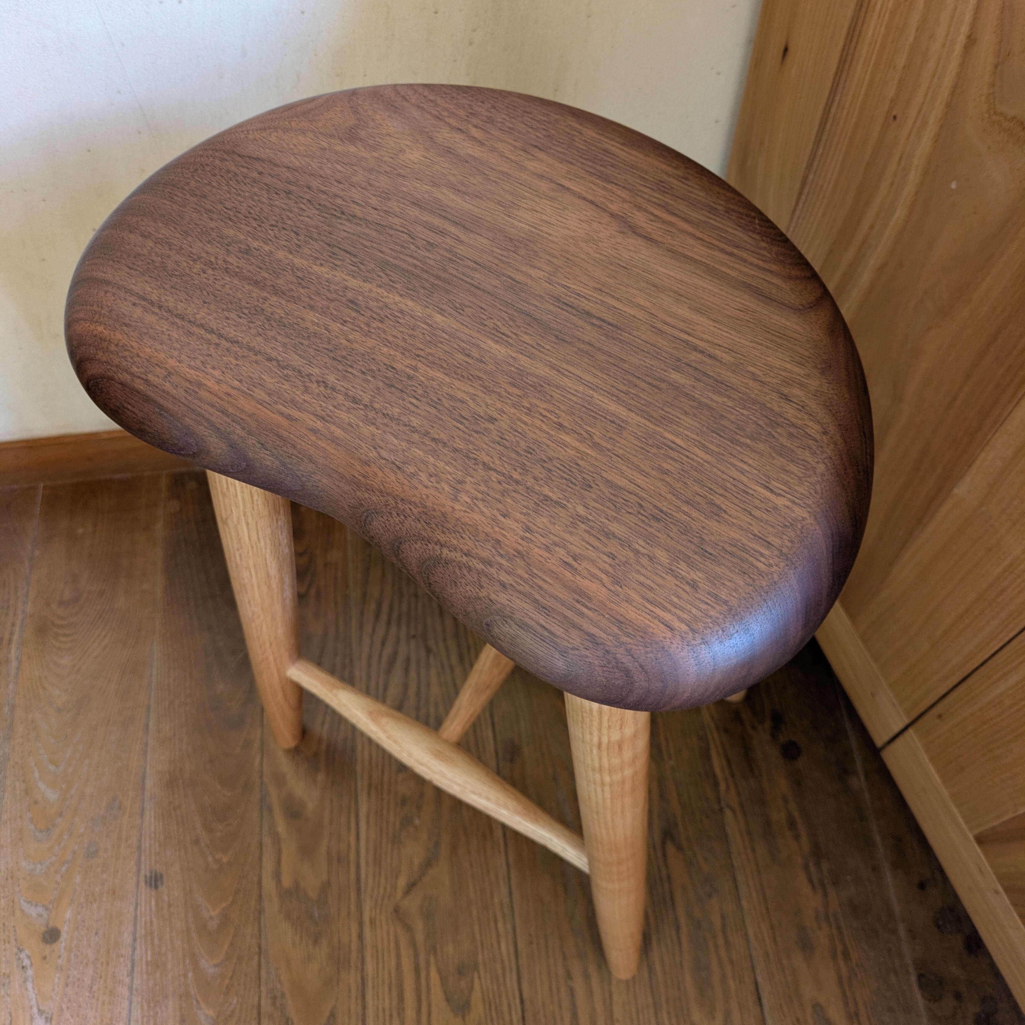 キッチンスツール ブラックウォルナット Kitchen stool - Black walnut