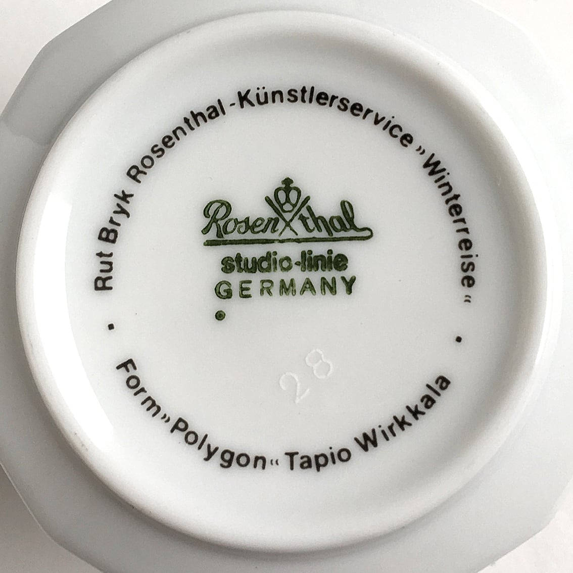Rosenthal ローゼンタール Rut Bryk ルート ブリュック Winter Journey 