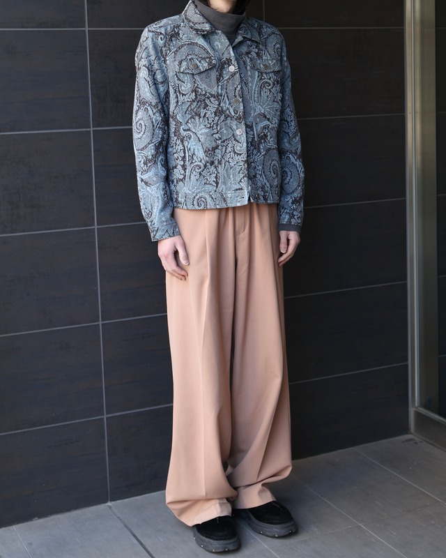 Paisley pattern short length jacket