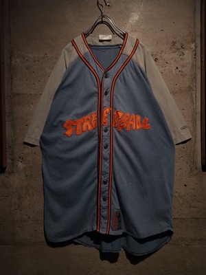 【Caka】"adidas" "STREET BALL" 90's Vintage Loose S/S Game Shirt