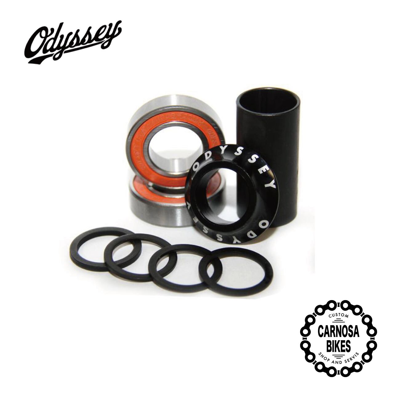 Tribal BMX Mid Bottom Bracket Set | 6 Color Options | Aluminum Alloy For BMX Bikes