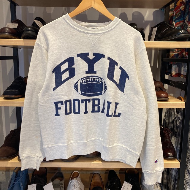 1990’s CHAMPION BYU FOOTBALL SWEAT SHIRT FRONT-V