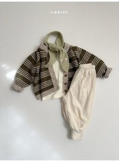 〖取寄〗韓国子供服 / 26winter / minirobe / ラインカーディガン / キッズ *S~XL*