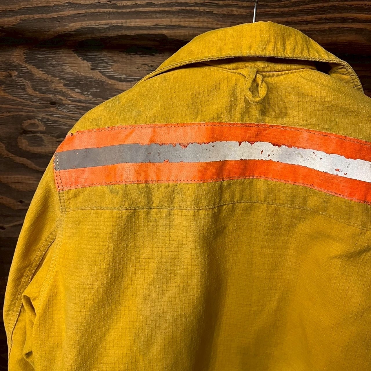 90s USA 消防隊 実物 Fyrepel ファイヤーマン ジャケット ライナー付き