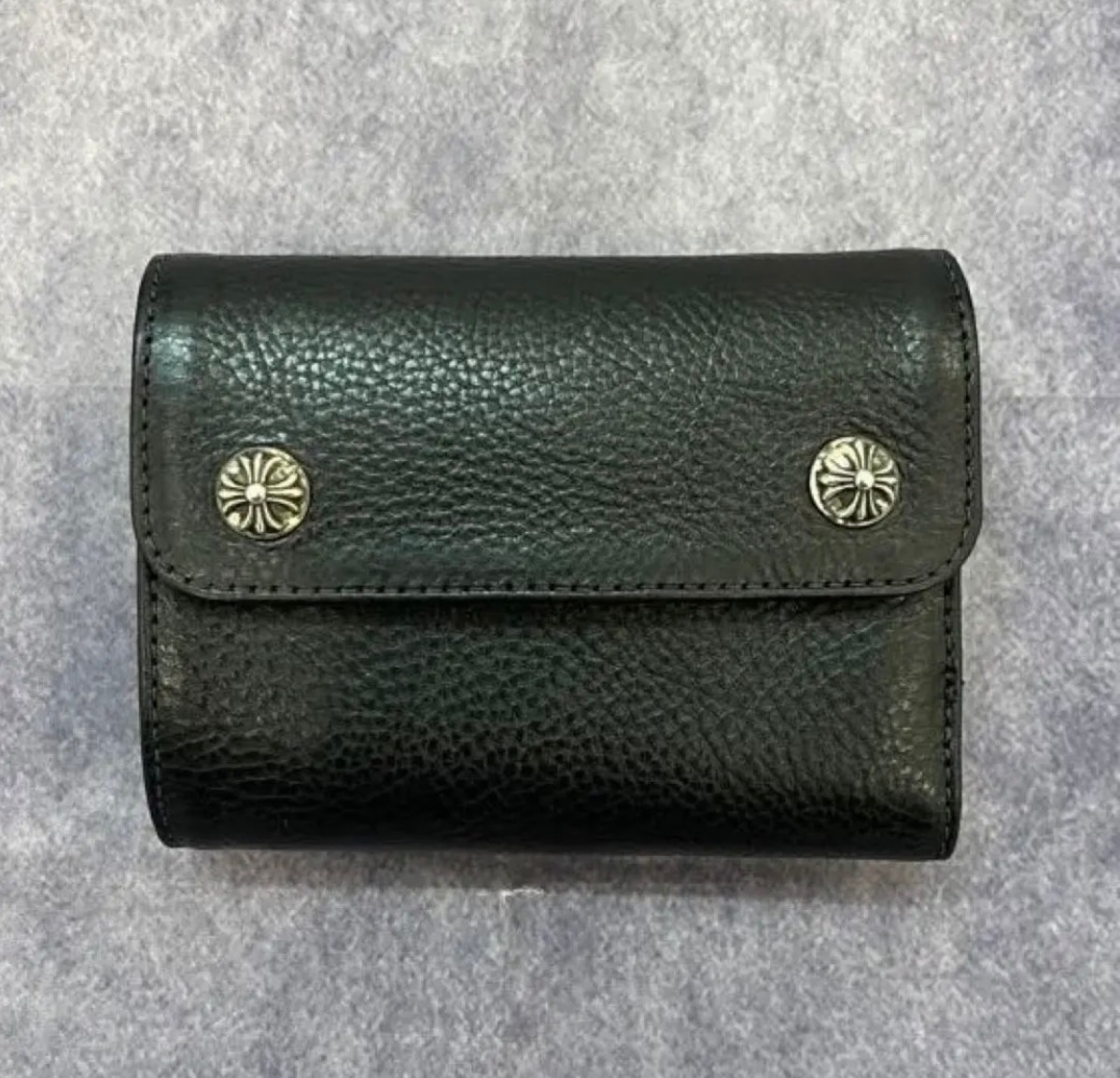 CHROME HEARTS クロムハーツ WAVE MINI ウェーブミニ レザーウォレット 