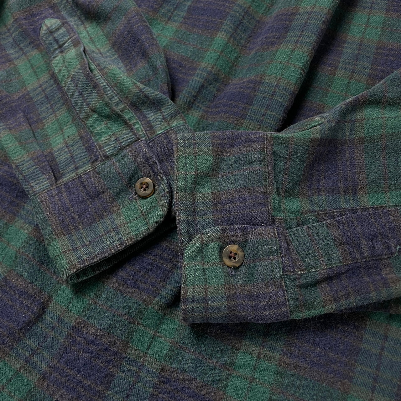 80年代 USA製 L.L.Bean エルエルビーン 長袖 チェック ネルシャツ 
