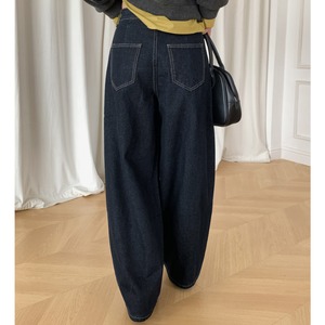 high-waist wide-leg jeans　J00298