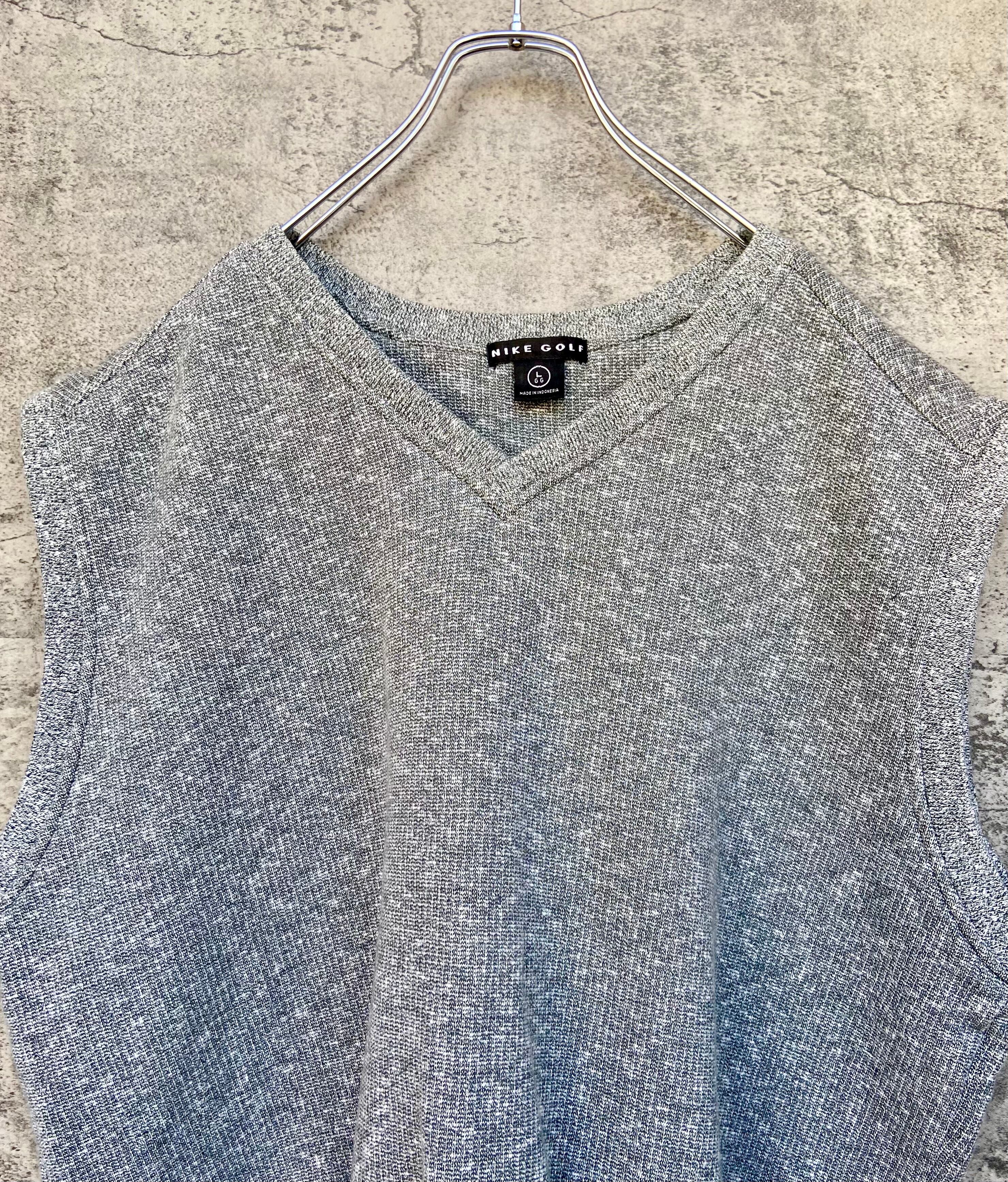 NIKE/ナイキ スウェット ベスト  グレージュ 背面ロゴ