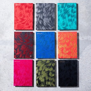 【HONcept】テキスタイルノート Costume fabric（衣装）　宮下織物　10　Gold Red（ゴールド レッド）