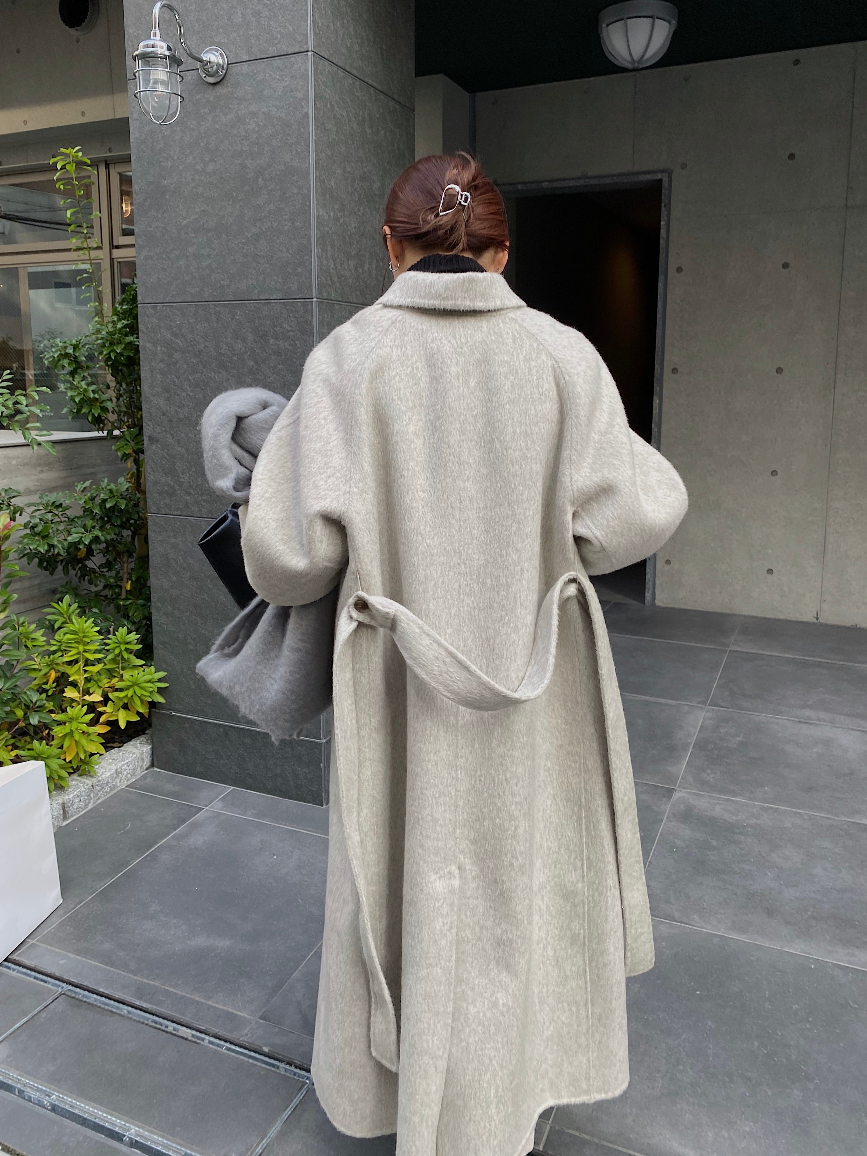 値下げ　shaggy wool soutien collar long coat shaggy wool soutien collar long coat | nananamoe