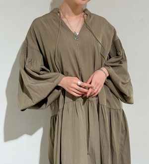 感謝祭アイテム30%OFF！スモックギャザーワンピース