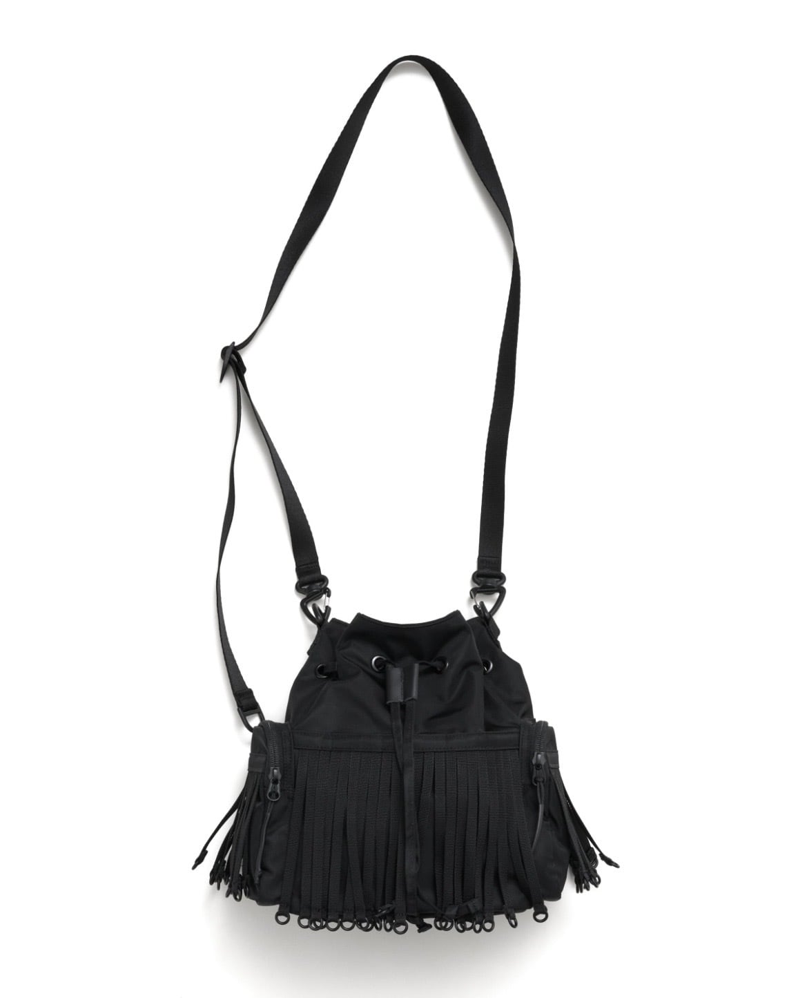 BAICYCLON【TAPE FRINGE DRAW STRING BAG 】