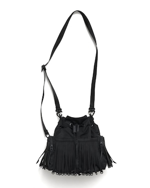 BAICYCLON【TAPE FRINGE DRAW STRING BAG 】