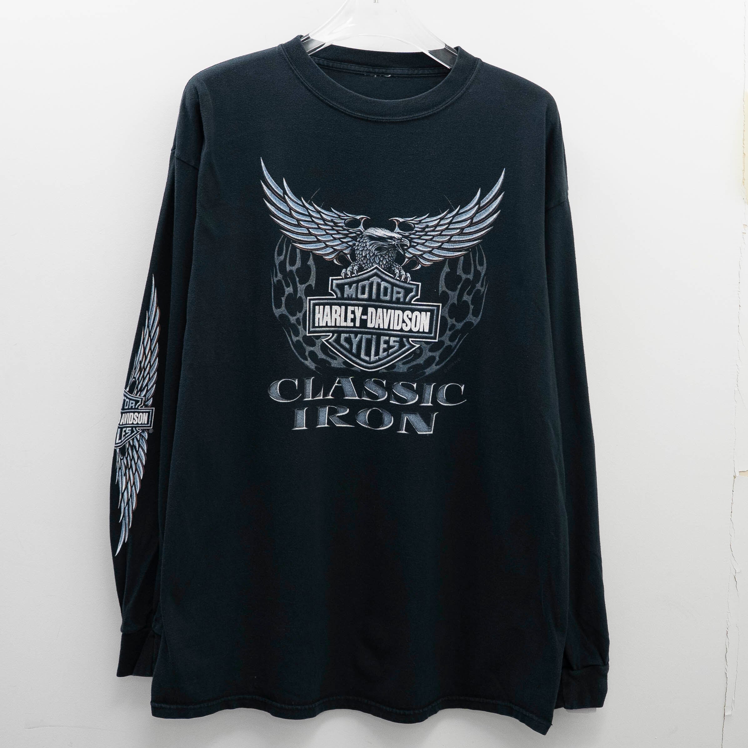 Harley Davidson " Classic Iron L/S " Cut Tag Fits XL 【A8-700】