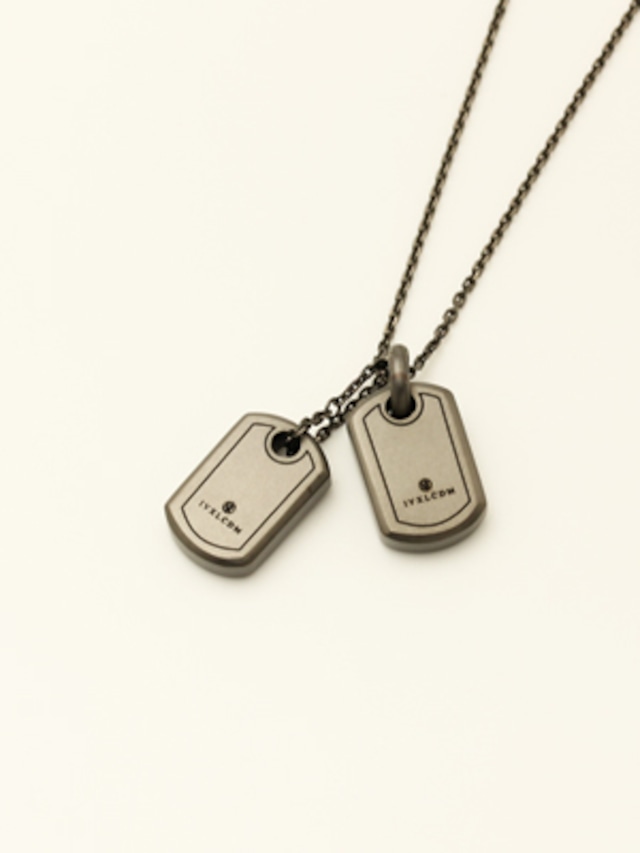 IVXLCDM (アイブイエックスエルシーディーエム) SMALL LOGO DOGTAG W / MATTE BLACK　IVX-P887-2　IVX-P887-2