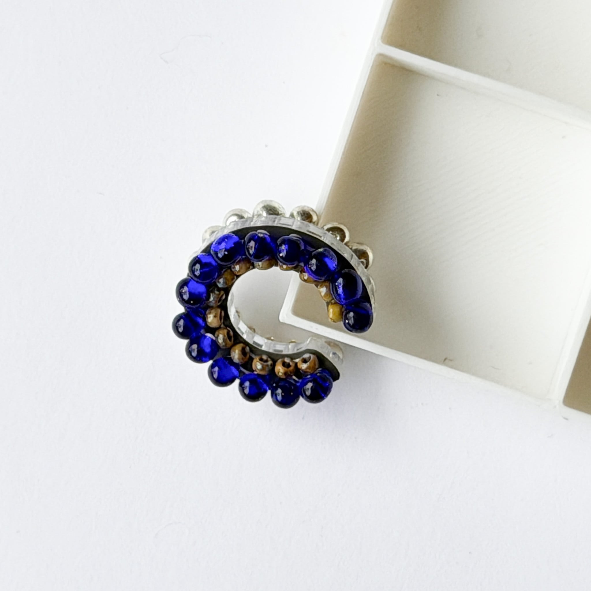 puzzle ring ear cuff 'bicolor' [12]