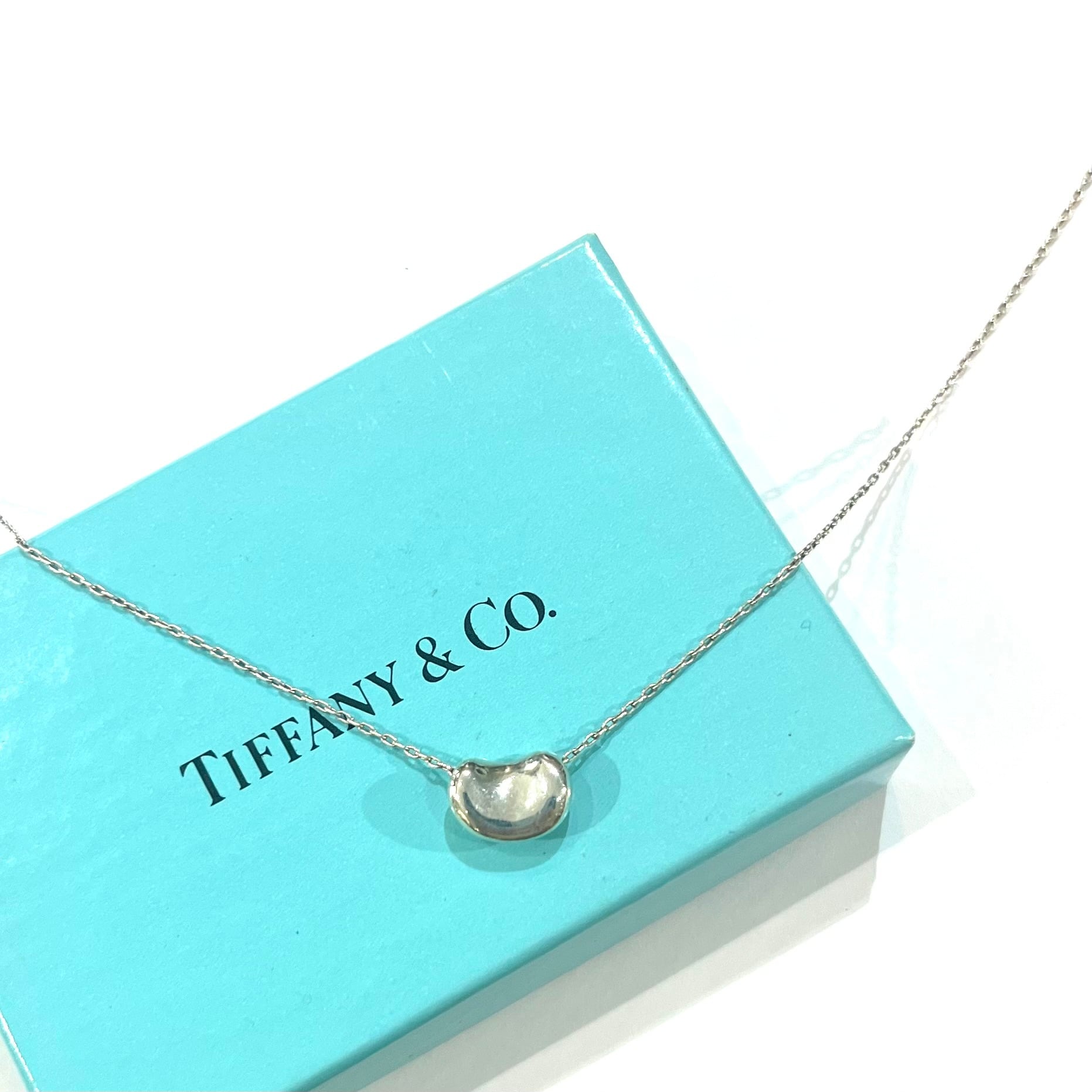 TIFFANY&CO.】2394 幸福ミニビーン ロングネックレス／Elsa Peretti