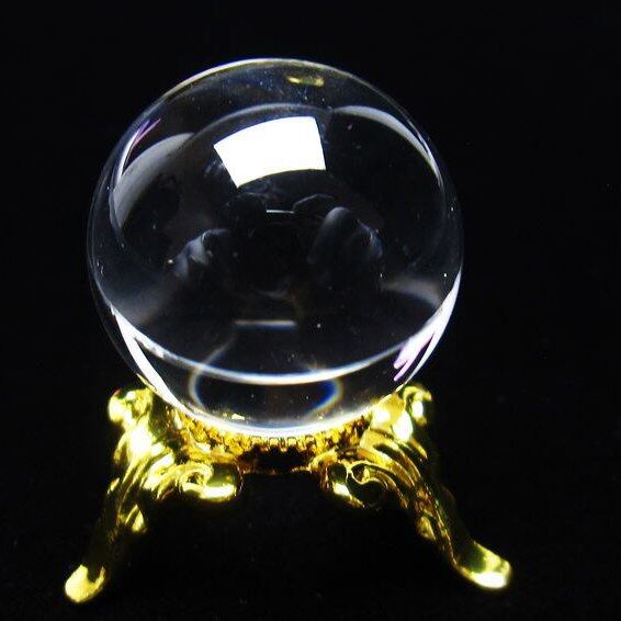 水晶 丸玉 ブラジル産 20mm 一点物 141-6377