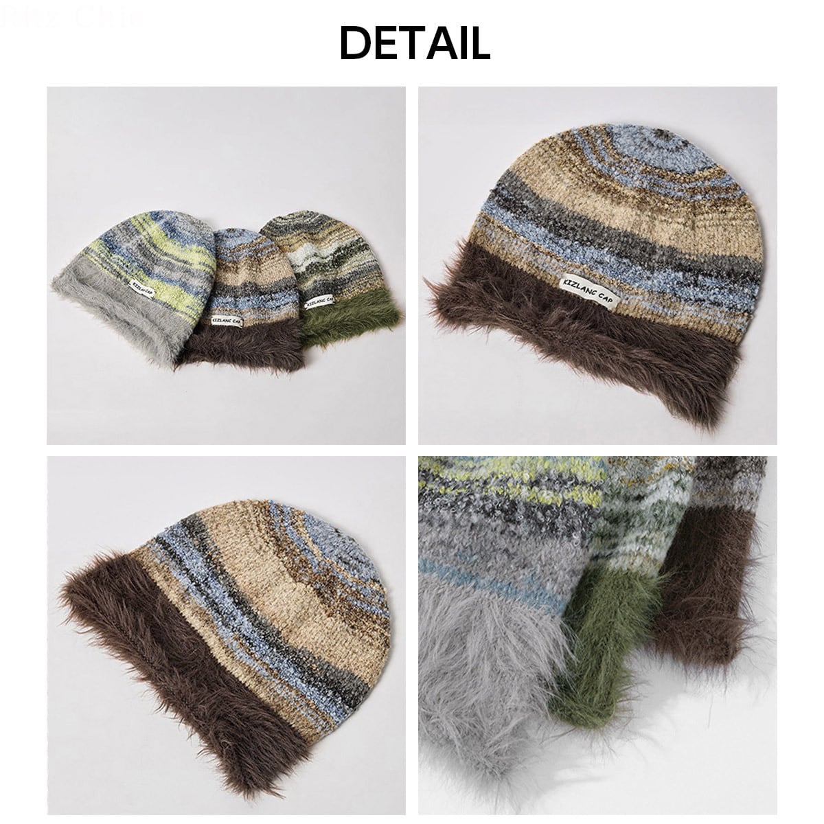 帽子 ミックスニット もこもこ レディース 秋冬 韓国 ニット帽 おしゃれ 大人 かわいい きれいめ 防寒 保温 暖かい 大人可愛い 大人女子