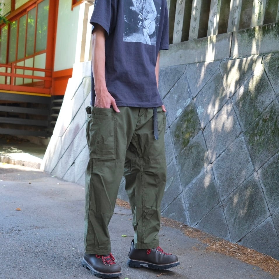 SASSAFRAS(ササフラス) Overgrown Pants 4/5-Olive-(SF-262339) | Signs