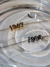 【4桁まで】number bracelet