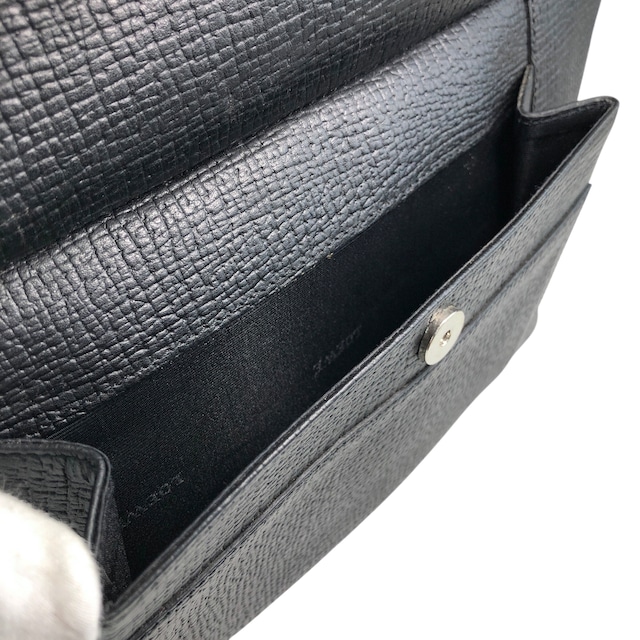 LOEWE ロエベ ハンドバッグ ブラック 型押しレザー フロントポケット vintage ヴィンテージ オールド kmkg4n