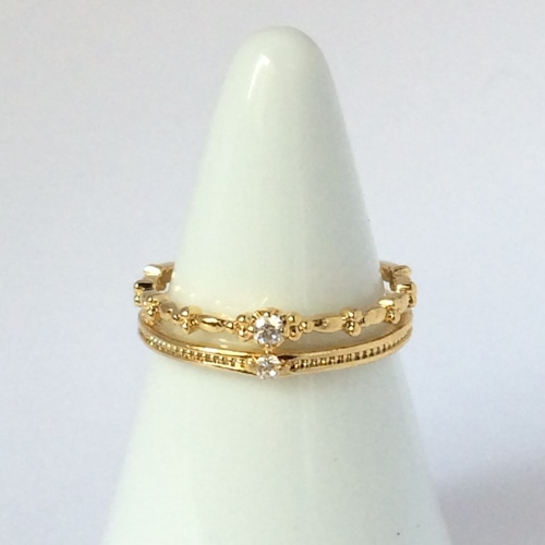 【 UNSEABLE 】CZ Ring Gold