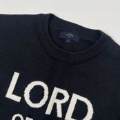 Callaway キャロウェイ ワッペン付き デザイン ニットセーター LL/ネイビー