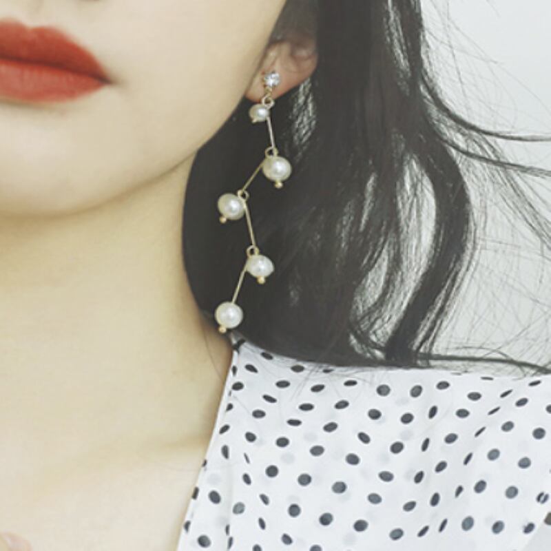 Zigzagパールピアス 22221