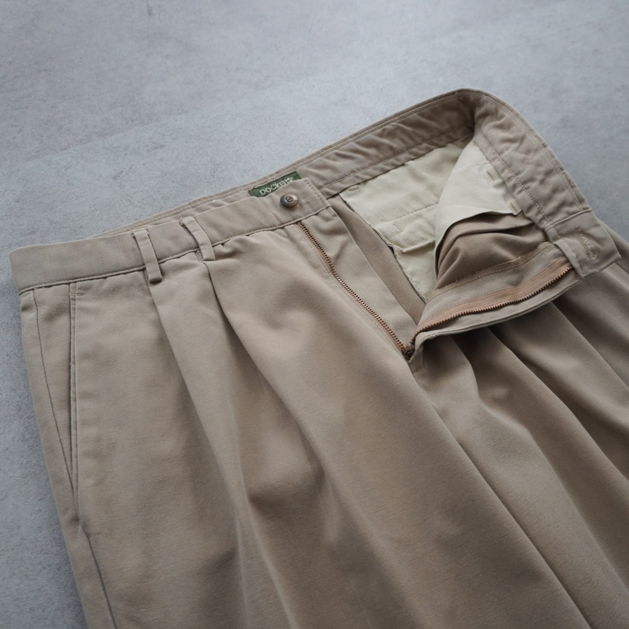 90s DOCKERS CHINO TROUSERS beige [W31.5L28.5相当] 古着 - 5