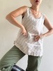 "Each Price Market" Vintage FLAX Linen Top