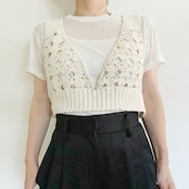 [Kit] シェルメッシュコットンビスチェ